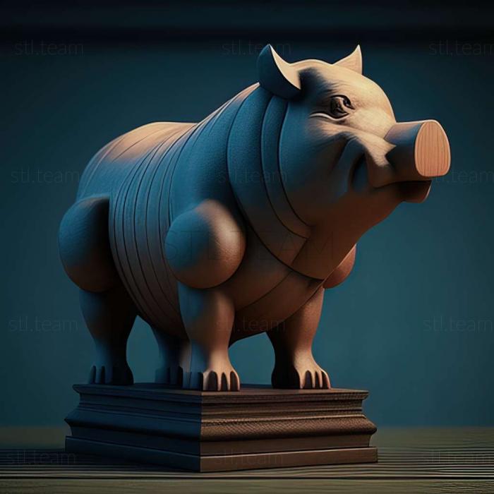 3D модель Пігас політики знаменита тварина (STL)